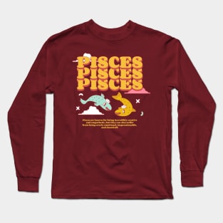 Pisces Zodiac Long Sleeve T-Shirt